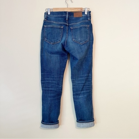 Madewell Slim Straight Mid Rise Blue Jeans - Size 27 - Picture 2 of 16